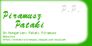 piramusz pataki business card